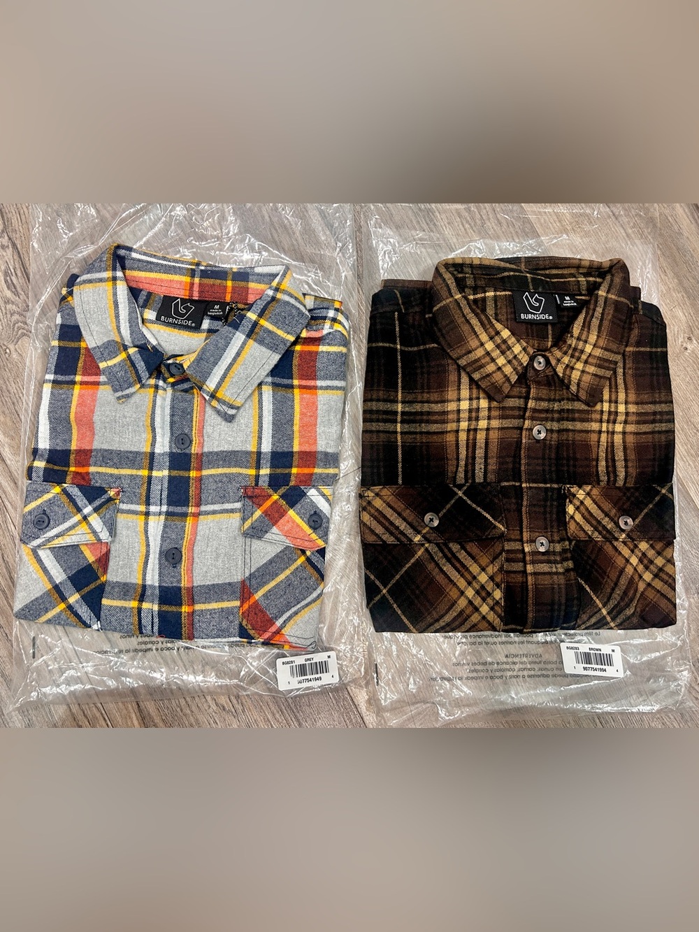 NWT Men’s Bundle Lot of Flannel Long-sleeves Burnside - Medium  
Shirts